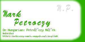 mark petroczy business card